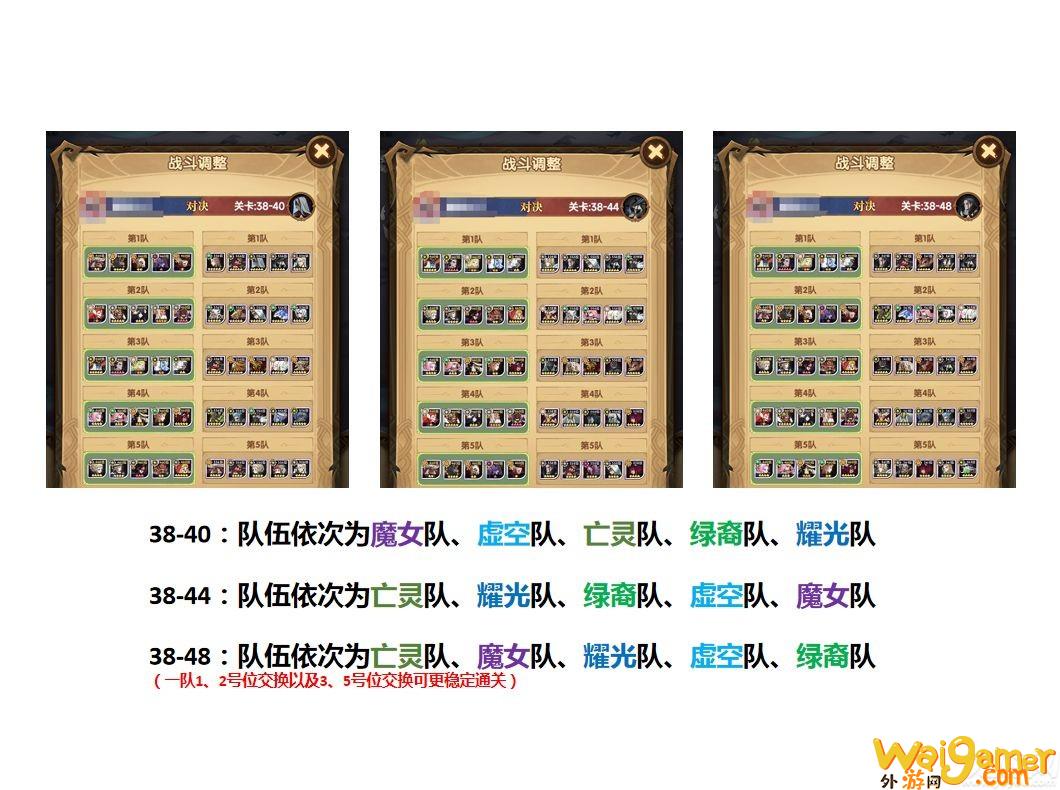 剑与远征38章平民作业 剑与远征38章5队推图阵容