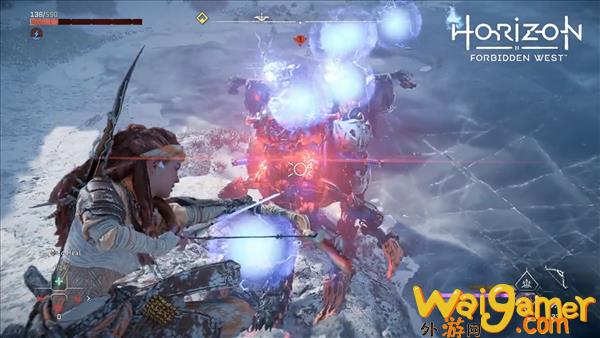 PS4《地平线：西之绝境》新演示 埃洛伊鏖战撼地兽(ps4地平线如何存档)