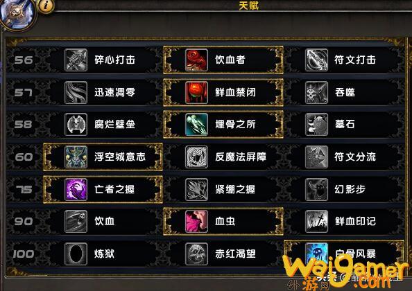 8.3血dk天赋特质推荐（魔兽世界血dk输出手法）(8.3血dk天赋推荐)
