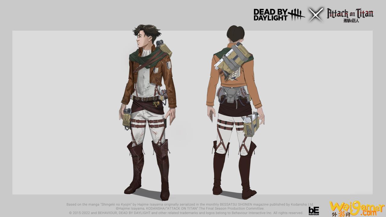 《Dead  by  Daylight》公布与《进击的巨人》联动的最新资讯！多达10款联动外观让玩家入手！