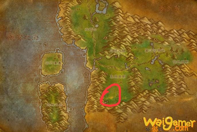 魔兽世界乱羽高地在哪(魔兽世界荆刺高地在哪)
