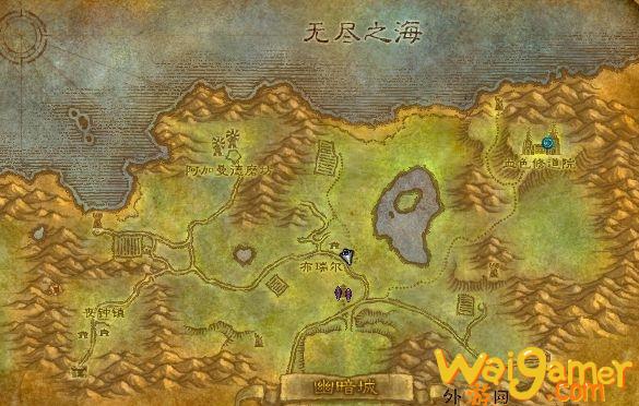 魔兽世界乌龟服荆棘谷怎么进