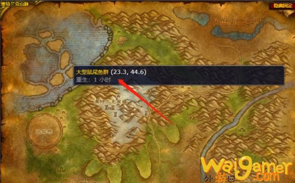 魔兽世界plus新鲜的鼠尾鱼在哪钓