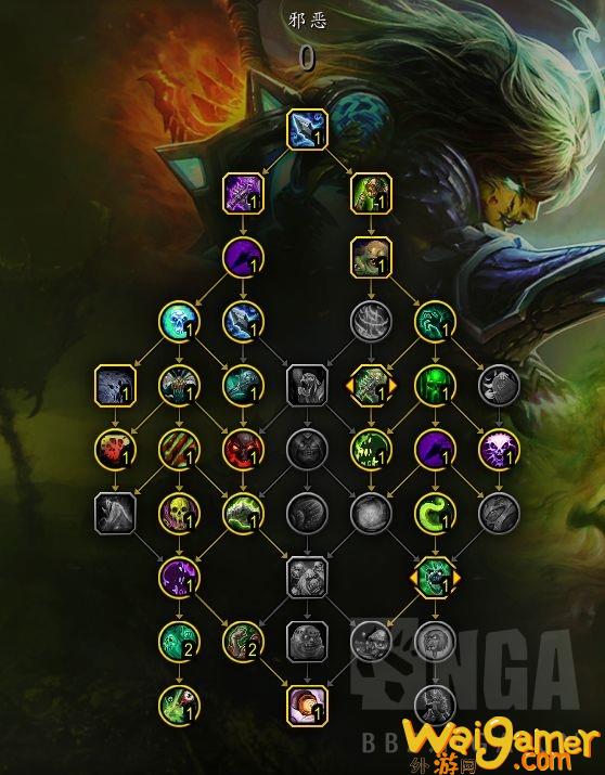 魔兽世界11.0邪DK大米天赋加点
