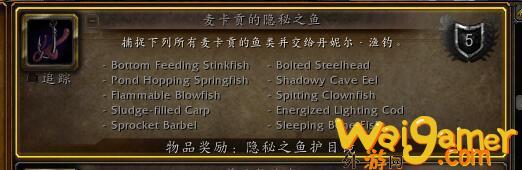 《魔兽世界》隐秘之鱼攻略