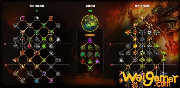 魔兽世界11.1毁灭术天赋如何点