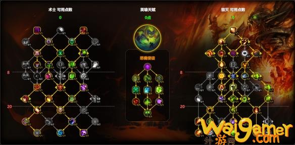 魔兽世界11.1毁灭术天赋怎么点
